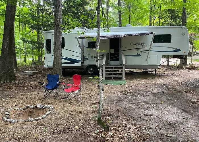 Betsie -35Ft Rv Camper In Woods -Firepit & Hot Tub